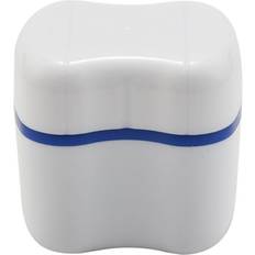 Dental Care HKHBJS Denture Box With Designed Holder Store And Retrievedark Blue