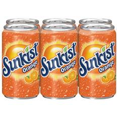 Caffeine Soda Pop Sunkist Orange Flavored Soda 7.5fl oz 6