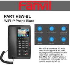 Landline Phones Fanvil h5w wifi ip phone black hd audio