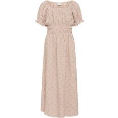 Barnkläder Grunt Klänning ALIS Viskos/Polyester Peach år 128 Klänning