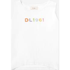 DL1961 Marcie Cotton Logo Embroidered Tank - Girls