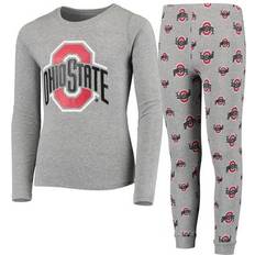 Boys - L Nightwear Children's Clothing Outerstuff Youth Heathered Gray Ohio State Buckeyes Long Sleeve T-Shirt & Pants Sleep Set