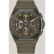 Grønn Armbåndsur Tommy Hilfiger Multi-Dimensional Green Silicone GREEN One Size