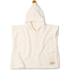 Nobodinoz So cute Baby Badeponcho, 55 x 58 cm, natural Naturweiß