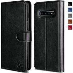 Samsung Galaxy S10 Wallet Cases Samsung Galaxy S10 S-View Flip Case Black