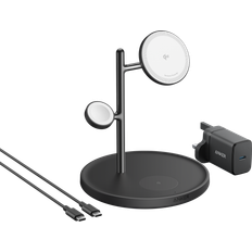 MagGo Wireless Charging Station 3-in-1 Stand Black