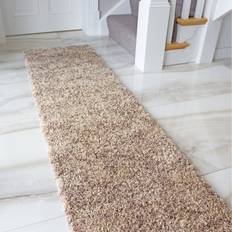 The Rug House Super Soft Natural Taupe Mottled Shaggy Beige
