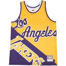 Mitchell & Ness Tank Tops Mitchell & Ness NBA Big Face Tank Top Yellow