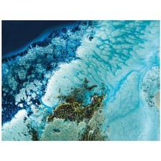 Blue Posters Petra Meikle De Vlas Sandbank Haven 50cm x 40cm Blue Poster 40x80cm