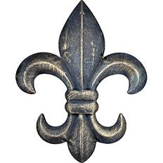 Bronze Wall Decor 8" Metal Fleur De Lis Plaque Wall Decor
