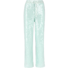 3XL - Dame Bukser Gina Tricot Sequin Trousers - Light Blue