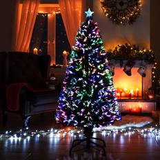 Homcom Pre-Lit Green Christmas Tree 152.4cm