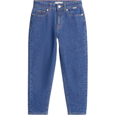 Tommy Hilfiger Girl's High Rise Tapered Stonewash Jeans - Saltpepper