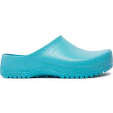 Damen - Polyurethan Pantoletten Birkenstock Super-Birki Polyurethane - Ciel Blue Light