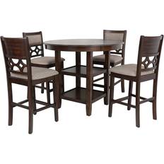 Dining Sets New Classic Furniture ‎D1763-52S-CHY Cherry Brown Dining Set 42" 5