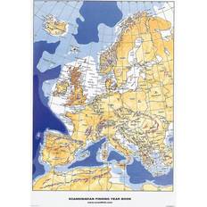 ScandPosters European Map Multicolour Poster 70x100cm