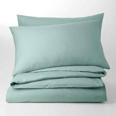 Dunelm Plain Dye Duvet Cover Blue (200x135cm)