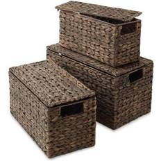 Baskets Casafield 3 Hyacinth Storage with Basket