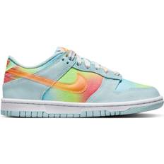 Multicolored Sneakers Children's Shoes NIKE Dunk Low GS - Glacier Blue/Light Lemon Twist/Aquarius Blue/Total Orange