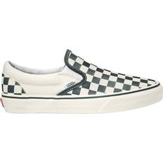 Unisex - Vans Checkerboard Sneakers Vans Classic Slip-on Checkerboard - Green/White