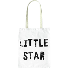 Bonamaison Printed Shopping Bag - White