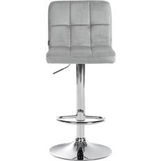 CLP Peru Grey/Chrome Sgabello da bar 114cm
