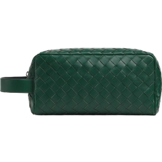 Bottega Veneta Intrecciato Travel Pouch - Emerald Green/Space