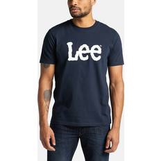 Lee Overdeler Lee Wobbly_Logo_Tee Navy_Drop, M, T-Shirts