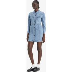 Levi's Women Dresses Levi's Women's Flynn Western Cotton Denim Dress Ringing Bells