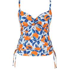 Multicoloured Tankinis Panache Eva Balcony Tankini Top - Sicily Print