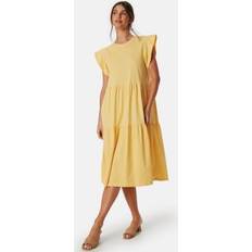 Gule Kjoler Vila Visummer S/S midi dress Yellow