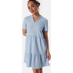 XL Kjoler Only Onltiri-Caro V-Nec Lin Dress Cashmere Blue