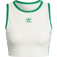 Green Tank Tops adidas Originals Cropped Tank Top Off White