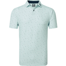 Grøn - Herre - Træningstøj Polotrøjer FootJoy Tweed Texture Pique - Sea Glass