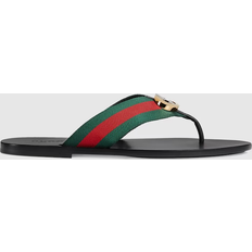 GUCCI｜SLIPPERS (619893 KQWM0 9765) Men's slide sandal with Web in black rubber | GUCCI® US