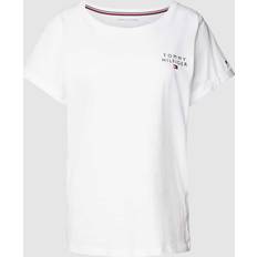 Tommy Hilfiger Mujer Camisetas Tommy Hilfiger Camiseta Original Logo Manga Corta Negro Mujer - White/Black