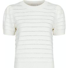 Neo Noir Sidra Stitch Knit Blouse - Off White