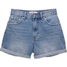 Pull&Bear Shorts Pull&Bear Mellemblå mom-denimshorts med mellemhøj talje