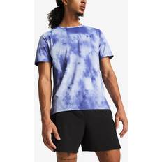 Uomo - Viola Top Under Armour Launch Elite Wash SS - Azzurro