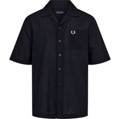 Fred Perry M Shirts Fred Perry Revere Collar Shirt, Navy