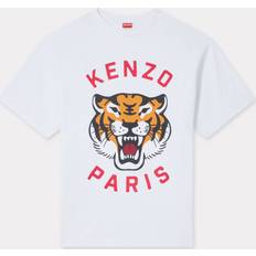 Kenzo Herren T-Shirts Kenzo Lucky Tiger“ Oversized Unisex-t-shirt Wollweiß für Herren Größe