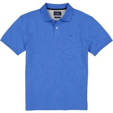 Hackett London Herren Polo-Shirt blau Baumwoll-Piqué