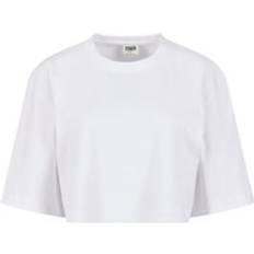 Cropped T-shirts Urban Classics T-shirt Heavy Organic Oversized Cropped Tee för Dam vit