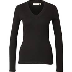 Herre - Slim Bluser InWear Dagnaiw Vneck LS Kvinde Toppe Slim Fit hos Magasin Black