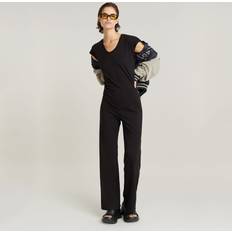 Cuello Alto Monos Riveted Flared Jumpsuit Black Women