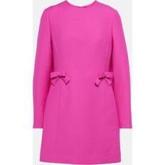 Valentino Rosa Klänningar Valentino CrÃÂªpe Couture bow-detail minidress pink