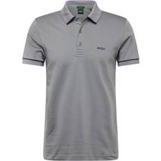 BOSS Interlock-cotton slim-fit polo shirt with contrast trims