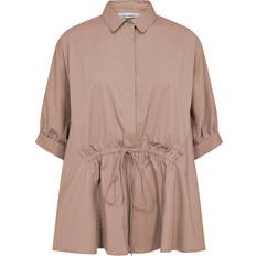 Co'Couture Crisp Wing Blouse - Brown