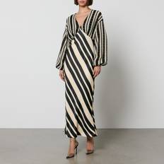 Never Fully Dressed Never Fully Dressed Emma Satin and Crotchet Maxi Dress Multi