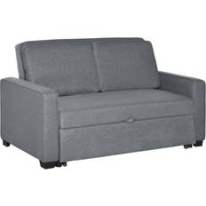 Ruote Divani Homcom Pull Out Grey Divano 154cm Divano 2 Posti